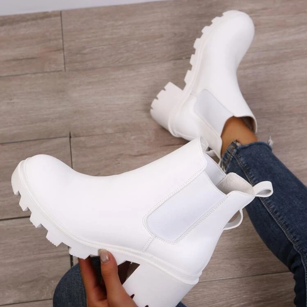 White Women's Ankle Boots